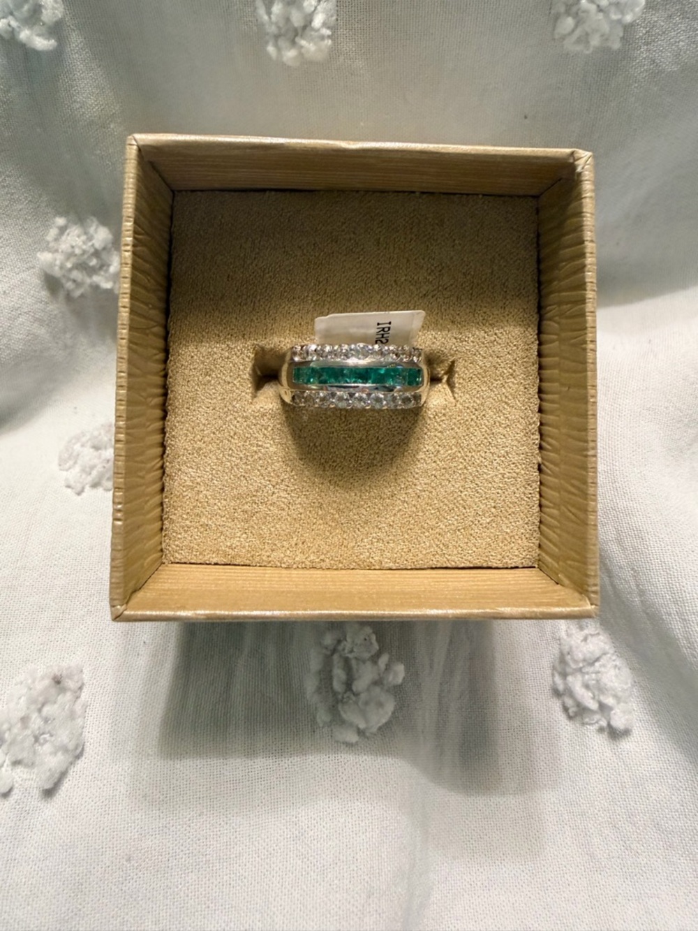 NWT - Emerald Green Statement Ring – Size 8 - JTV Comes with Box